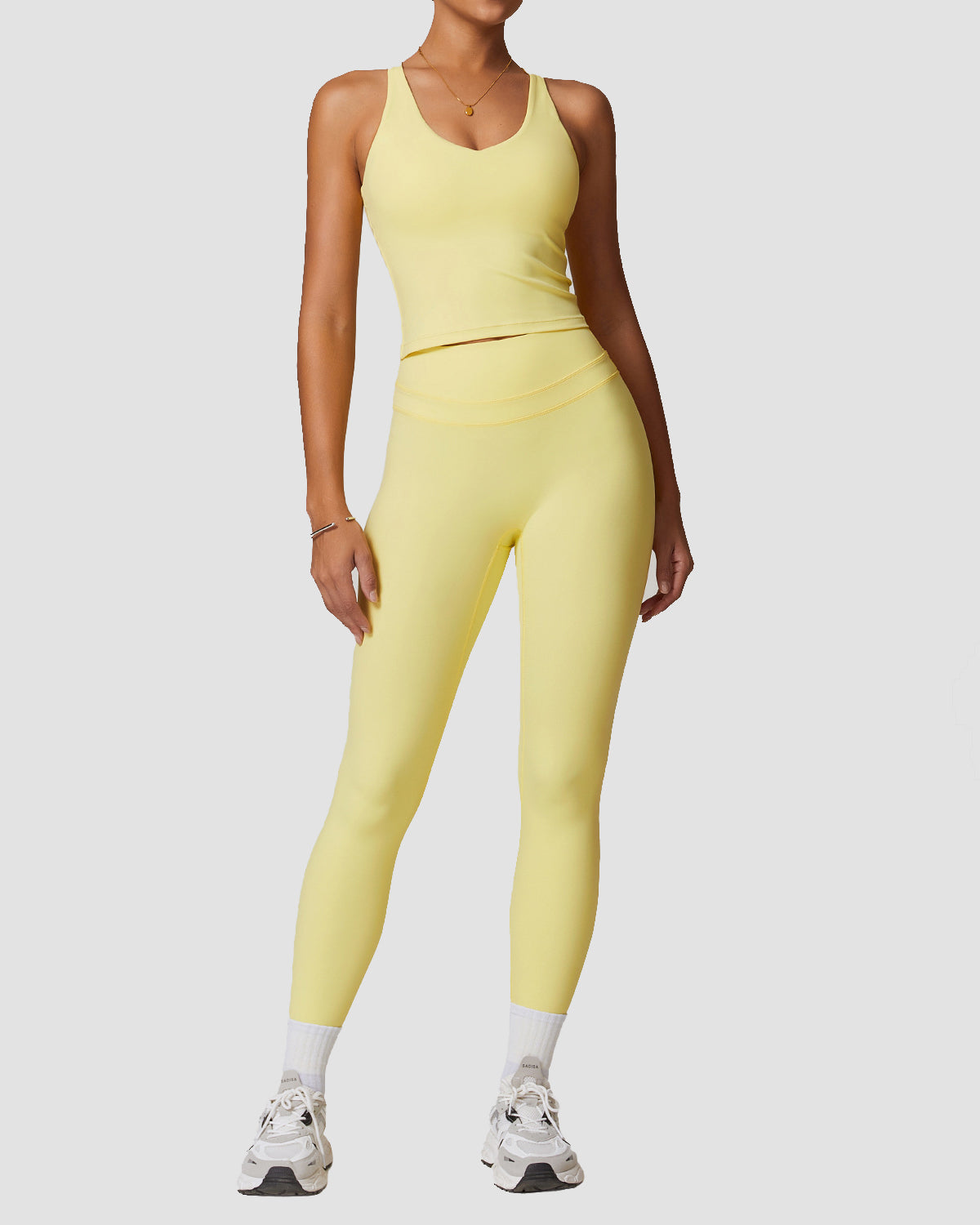 Women's High-waisted Running And Fitness Workout Set